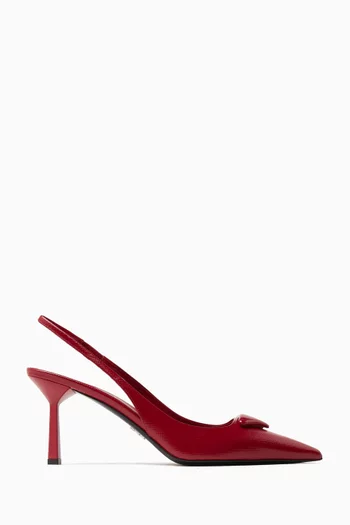Decollete Slingback 75 Pumps in Patent Leather
