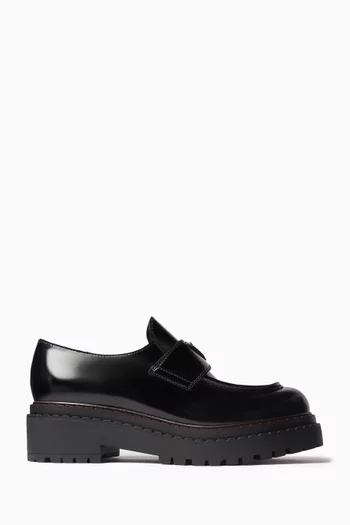 Logo Loafers in Leather