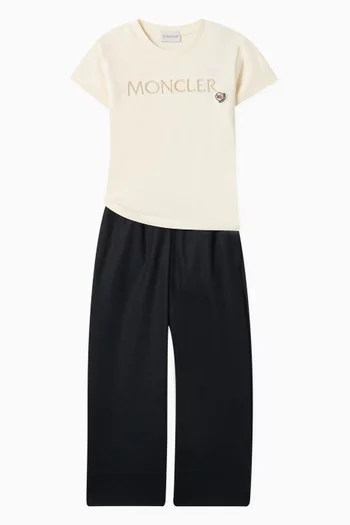 Wide-leg Pants in Wool-blend