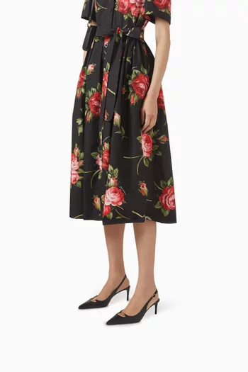 حذاء كلاسيك لولو بسير خلفي وكعب 60 مم جلد