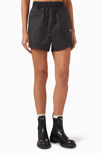 Embroidered Logo Shorts in Re-Nylon