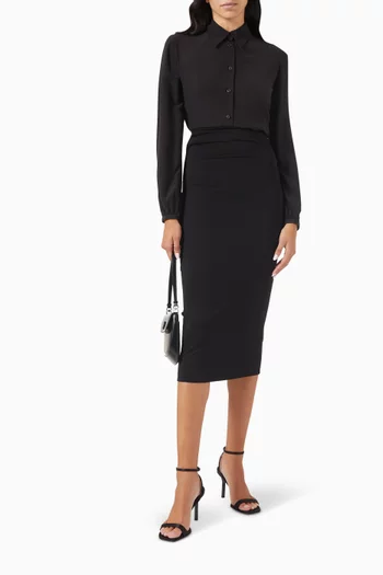 Slim-fit Shirt in Crepe de Chine