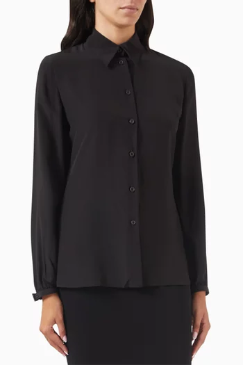 Slim-fit Shirt in Crepe de Chine