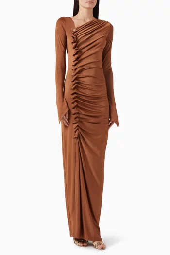 Wind Gown in Silk-jersey