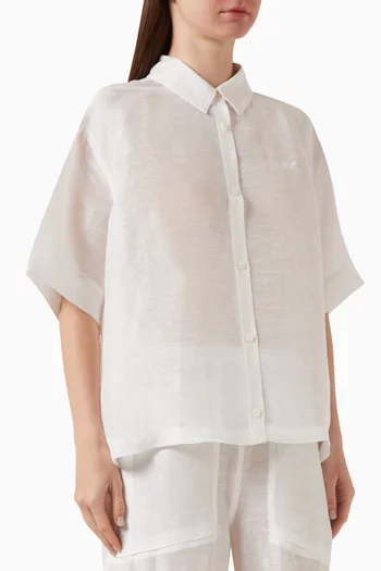 Isla Oversized Shirt in Linen