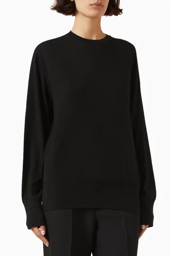 Knit Crewneck in Silk-cashmere