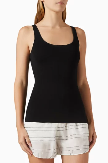 Knit Tank Top in Compact Jersey