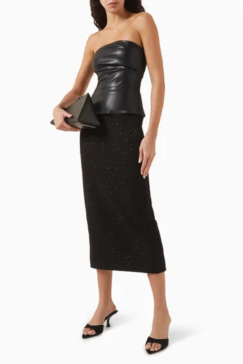 Maxi Skirt in Boucle