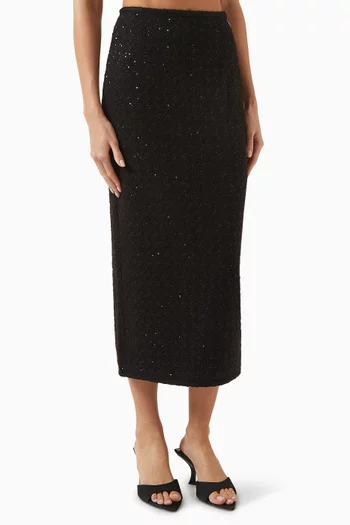 Maxi Skirt in Boucle
