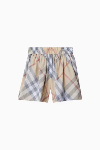 Marcy Check Shorts in Cotton