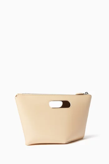 Small Folded Zipped Tote Bag in Calfskin