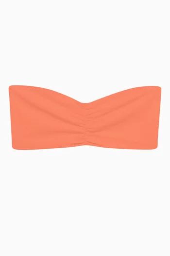 Ava Bandeau Bikini Top in Stretch Nylon