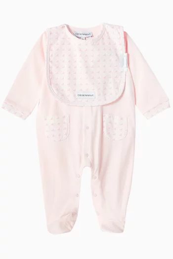 Logo Jumpsuit & Bib Set