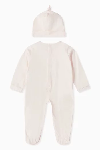 Eagle Jumpsuit & Beanie Set in Cotton