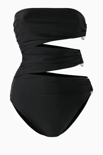 Esmerelda Cutout One-piece Swimsuit in Stretch Nylon