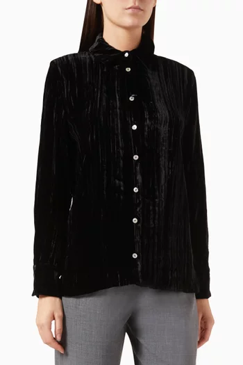 Xanadu Buttoned Shirt in Velvet