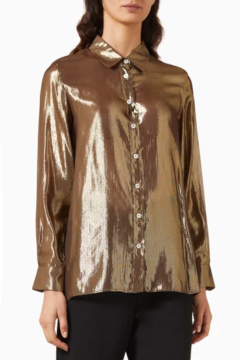 Aller Shirt in Shiny Viscose-blend