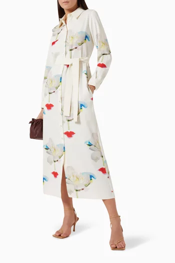 Ramona Floral-print Shirt Dress