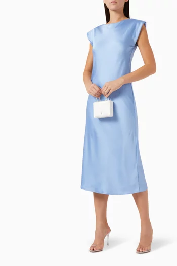 Aquile Midi Dress in Satin