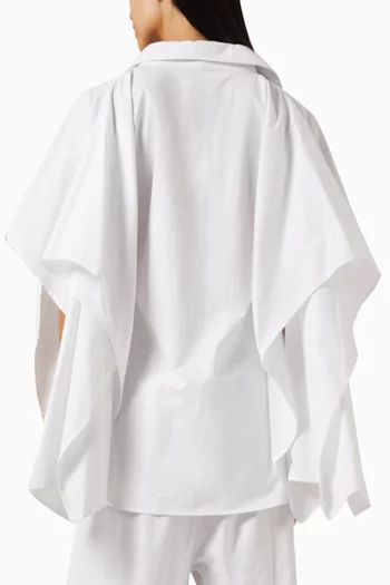 Una Cape Structured Shirt in Cotton