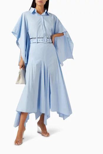 Una Cape Structured Shirt in Cotton