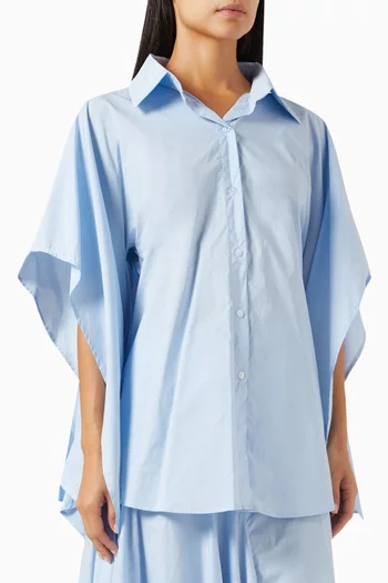 Una Cape Structured Shirt in Cotton