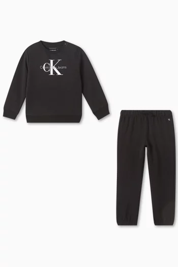 Monogram Tracksuit Set in Cotton