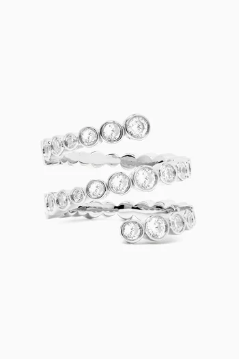 Odette Spiral Ring in Sterling Silver