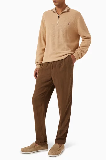 Drawstring Relaxed-fit Pants