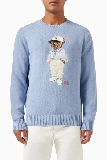 Polo Bear Sweater in Cotton-knit