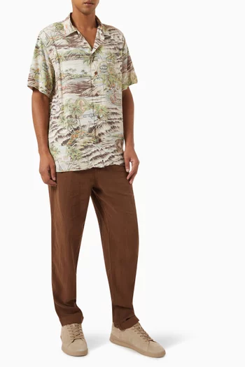 Rustic Shirt in Cotton-linen