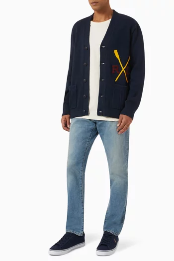 Logo Cardigan in Knit