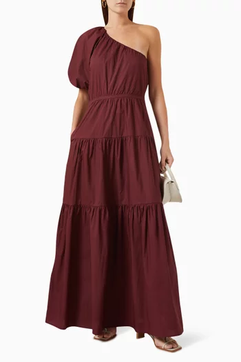 Dahli Maxi Dress in Cotton-poplin