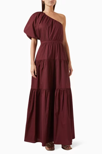 Dahli Maxi Dress in Cotton-poplin