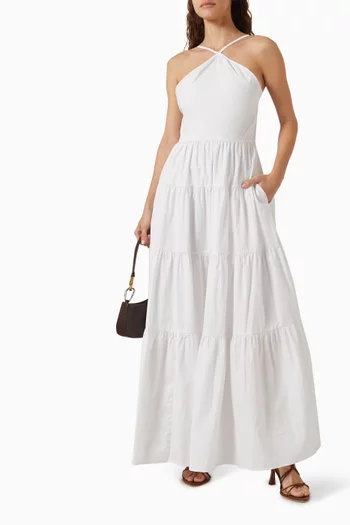 Tochi Maxi Dress in Cotton-poplin