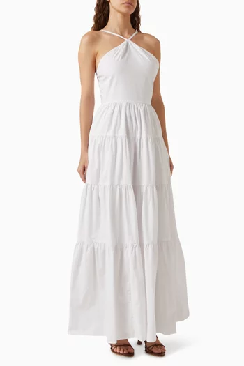 Tochi Maxi Dress in Cotton-poplin