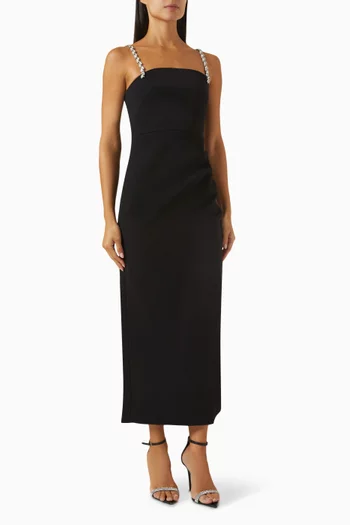 Montebello Midi Dress in Crepe
