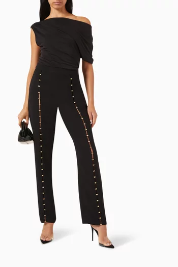 Shellbrook Asymmetric-neck Top in Jersey