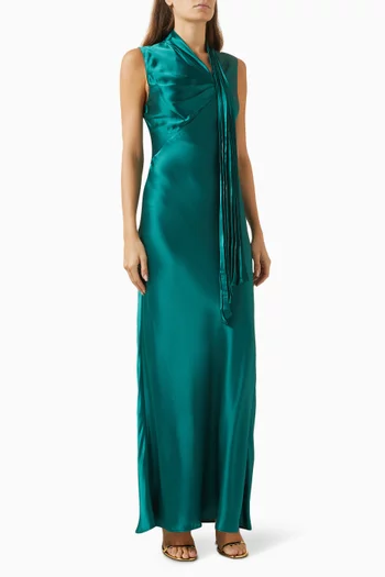 Jeffries Maxi Dress in Satin