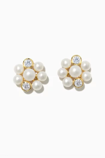 Light Drops Pearl Earrings in18kt Recycled Gold Vermeil