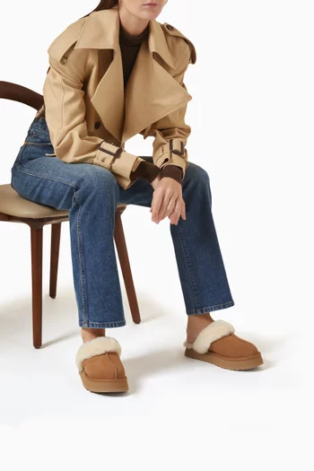 Disquette Fur Flatform Slipper
