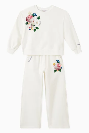 Floral 2-piece Tracksuit in Cotton