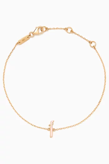 Oula Arabic Letter 'Alef' Bracelet in 18kt Gold