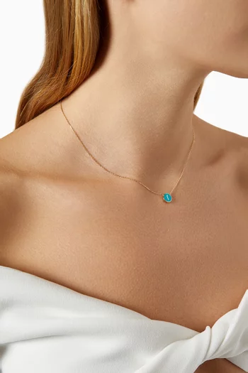 Oula Arabic Letter 'Alef' Coin Necklace in 18kt Gold