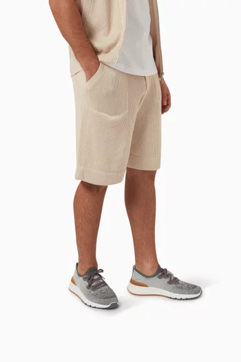 Sneakers in Stretch Chiné Knit