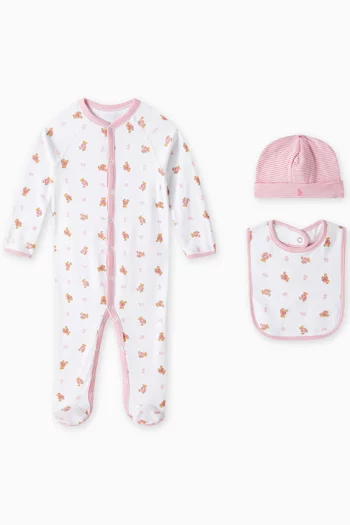 Polo Bear 3-piece Gift Set in Cotton
