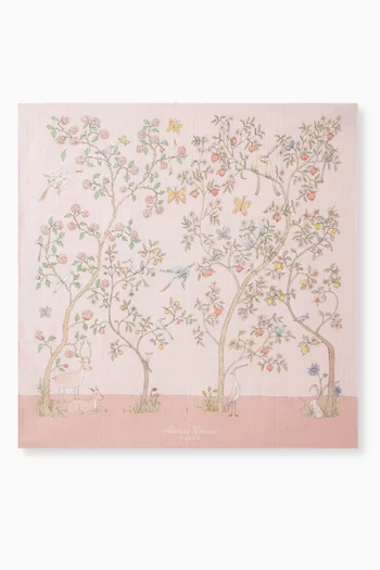 In Bloom Carré Blanket in Organic Cotton