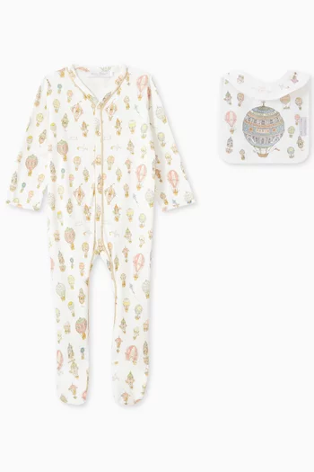 Hot Air Balloon 3-piece Gift Set in Cotton