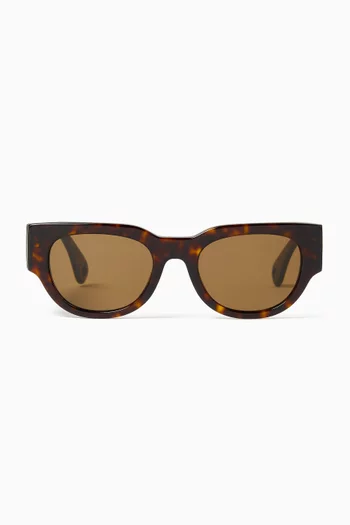 Signature Rounded Sunglasses in Acetate