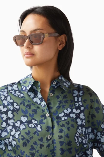 Concerto Rectangle Sunglasses in Acetate